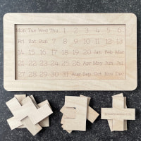 Photo of this calendar puzzle